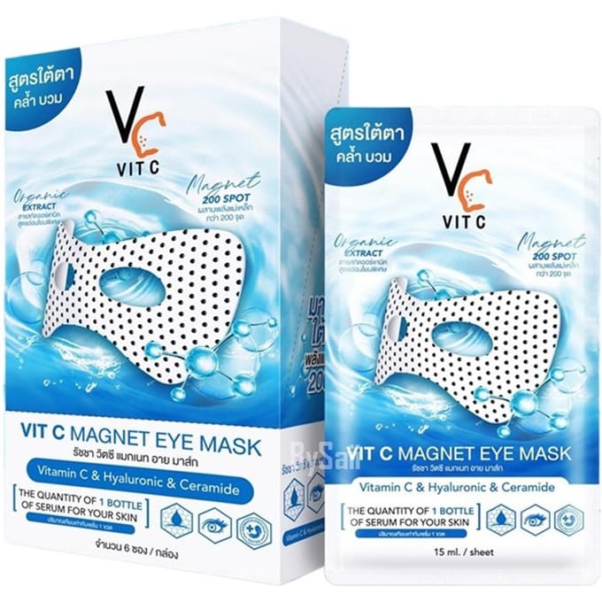 VIT C Ratcha Magneet Oogmasker 15 ml. x 6 zakjes 15 ml. x 6 Sachets blue