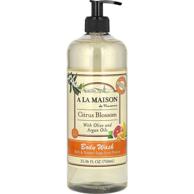 A La Maison de Provence, Gel Douche, Fleur d'Agrumes, 75 cl (750ml) beige