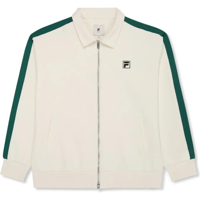 FILA Como Relaxed Taped Track Jacket Egret Taglia: M | Giacche Outlet | Uomo