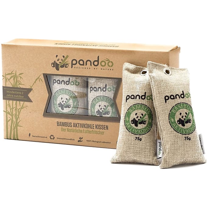 Luchtverfrisser - Bamboe & Houtskool - 4 x 75 gram                        - 4 x 75 gram