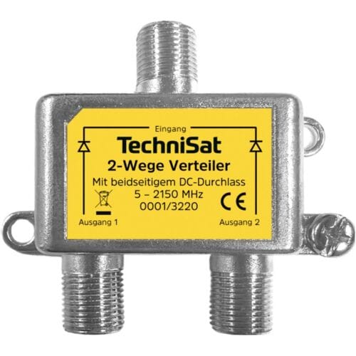 TechniSat 2-Wege-Verteiler Satellietsignaalverdeler 2-voudig 5 - 2150 MHz