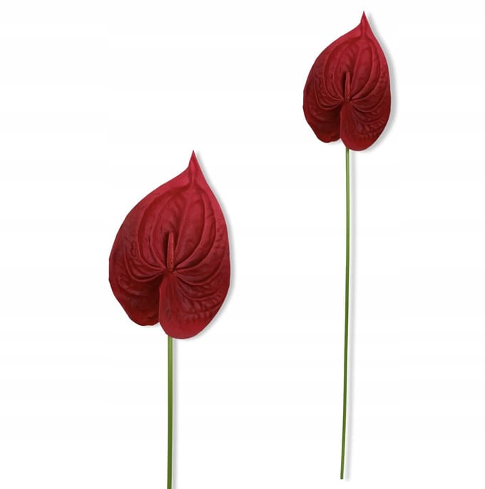 Art Anturium Schuim Rode Bloem 57cm - Realistisch en Elegant