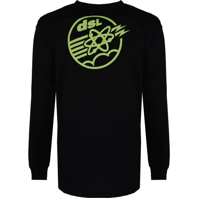 Diesel Longsleeve Just Mannen zwart