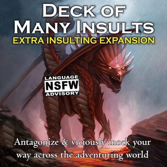 Deck of Many Insults: Extra Insulting Expansion - RPG Accessoire - Engels