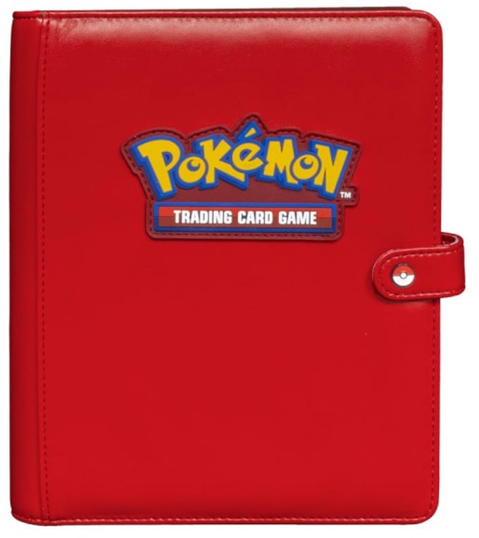 Pokémon Premium red snap 4-pocket binder