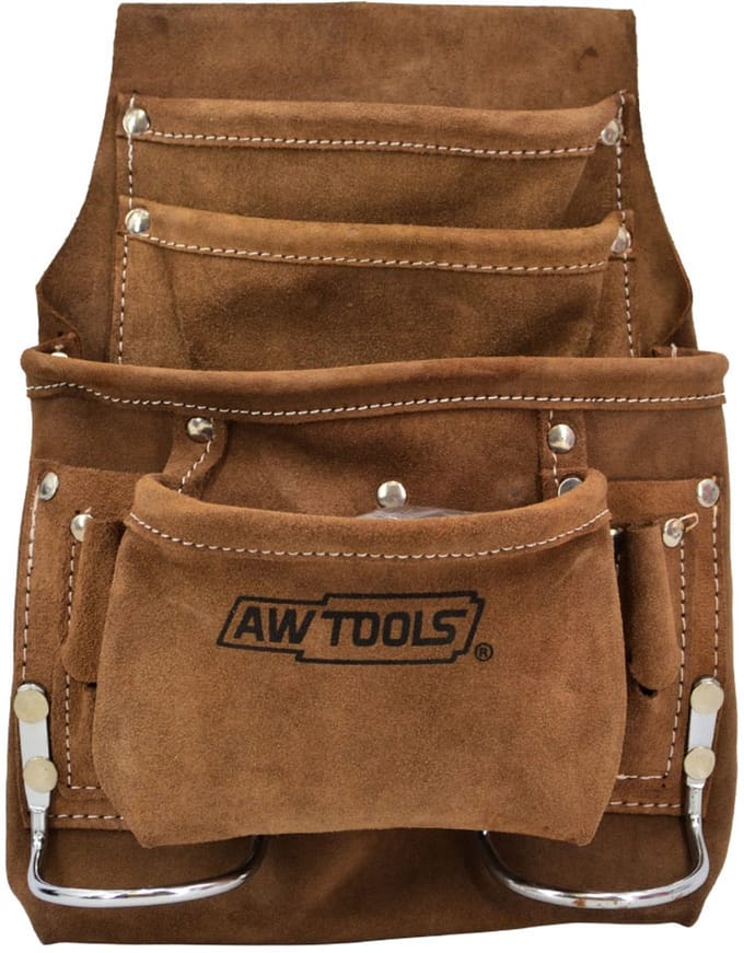 Awtools - Gereedschapsgordel - 10-Vaks - Leren - Geschikt voor Professionals
