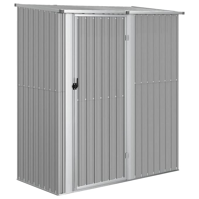 vidaXL - Tuinschuur - 180,5x97x209,5 - cm - gegalvaniseerd - staal - grijs