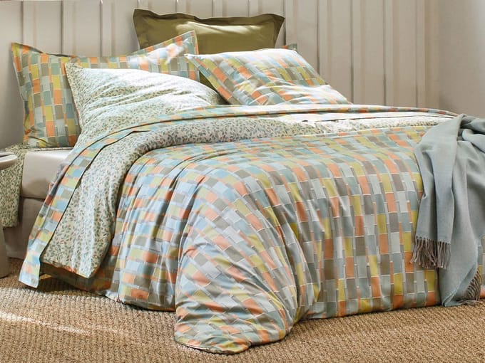 Blanc Des Vosges dekbedovertrek Mix And Match Céladon 260x220 cm