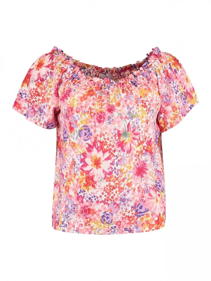 Hailys Dames Blouse | Bloemen | Viscose | Maat M