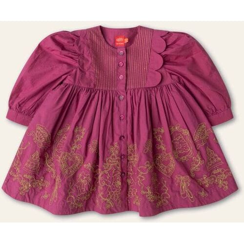 Oilily Dix Jurk- maat80/18m Rood Violet