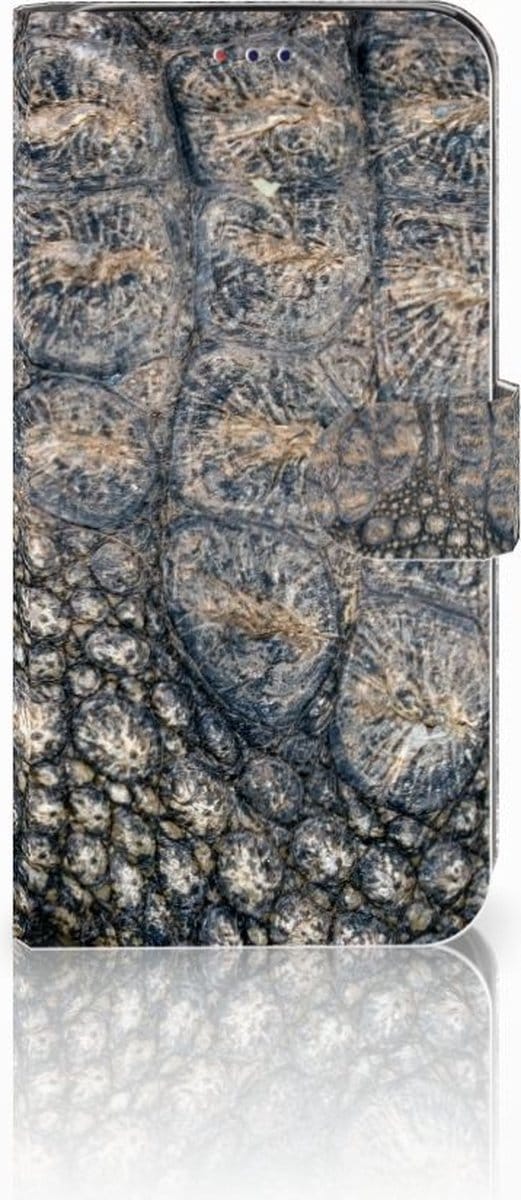 Samsung Galaxy A10 Telefoonhoesje met Pasjes Krokodillenprint