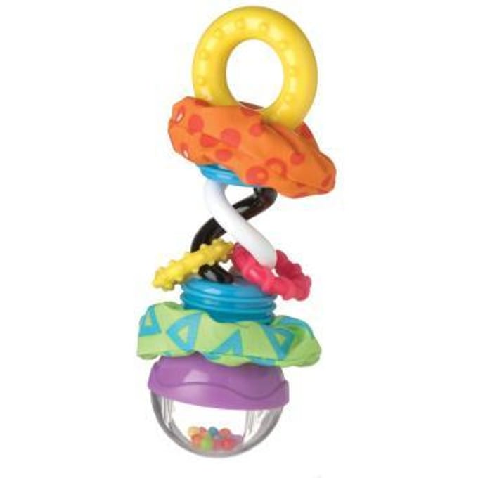Playgro Super Shaker schudrammelaar & bijtring Interactief speelgoed Grijp- en bijtspeelgoed