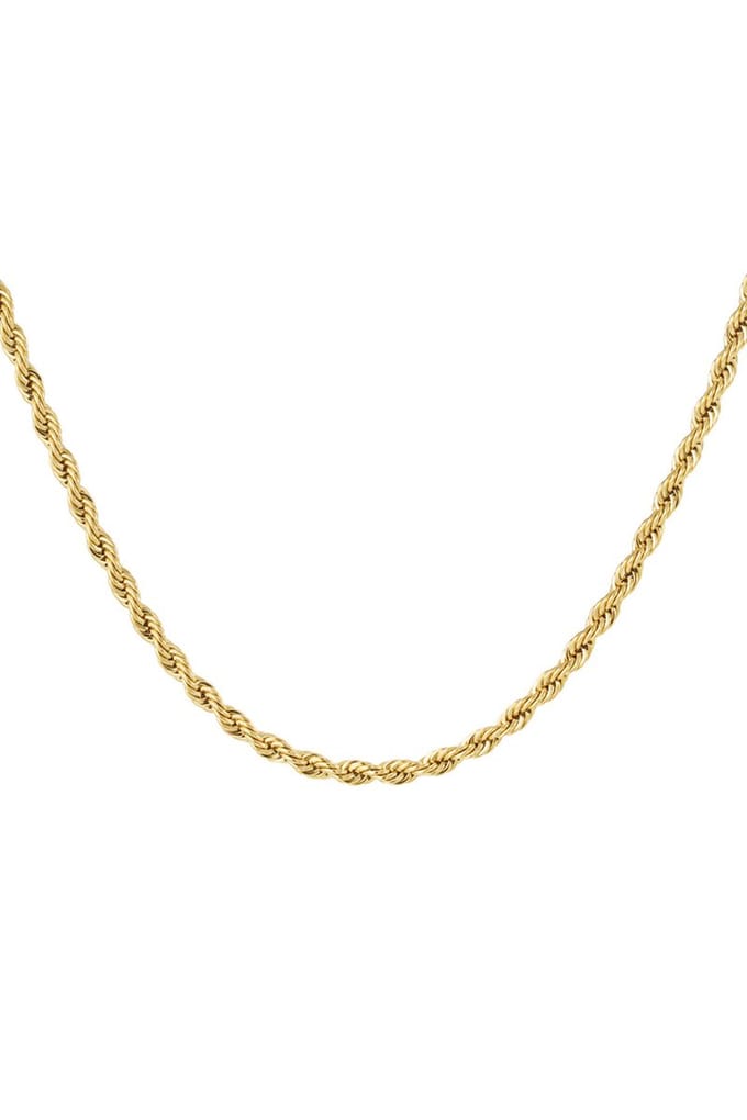 Bijoutheek Collier Twisted (5mm) Goud