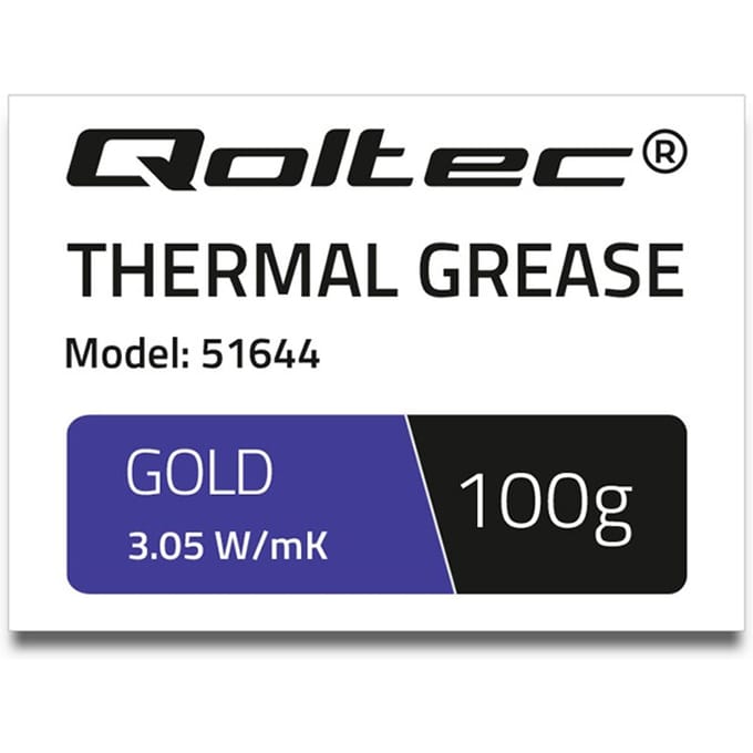 Qoltec Koelpasta 3.05 W/m-K |   100 gram |   Goud