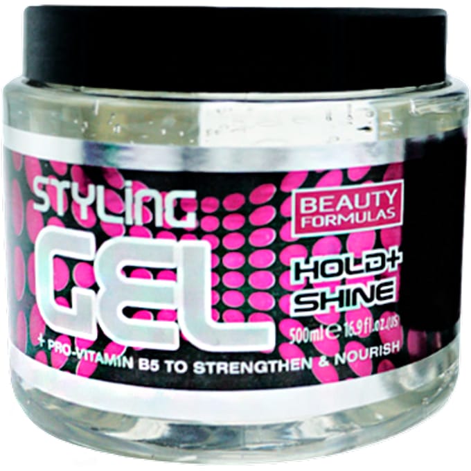 Beauty Formulas Hold & Shine Styling Gel - 500 ml