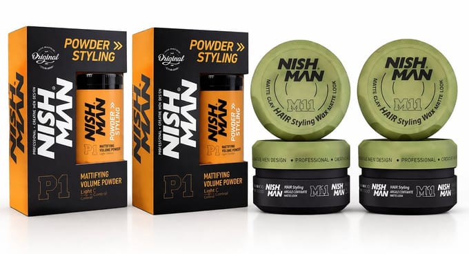 Nishman M11 Matte Clay Wax 150ml, Sterke Hold, Matte Finish voor Heren