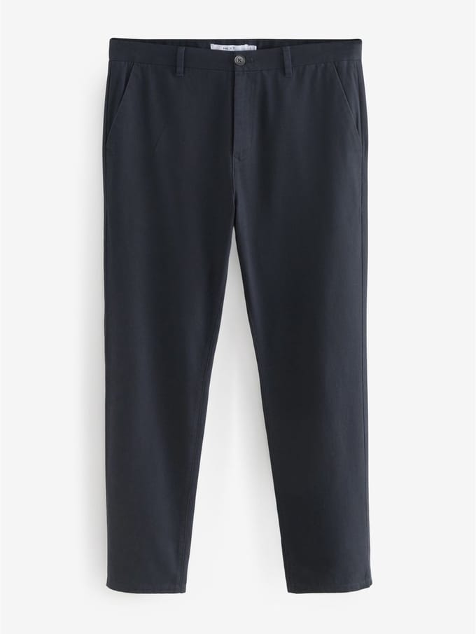 Next - Heren - Stretch chinobroek met rechte pasvorm - Blauw