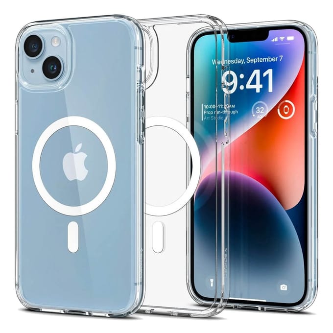 Spigen Ultra Hybrid Backcover MagSafe voor de Apple iPhone 14 - White