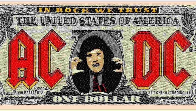 AC/DC - Bank Note Patch - Multicolours