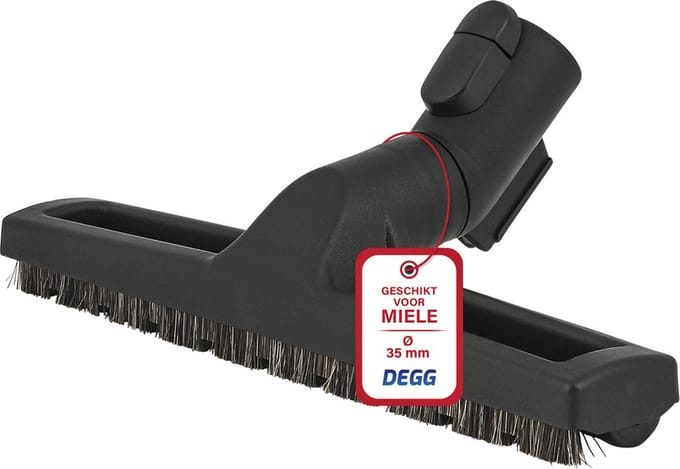 DEGG® - Parketborstel / Zuigmond - Natuurhaar - Geschikt voor Miele - 35MM