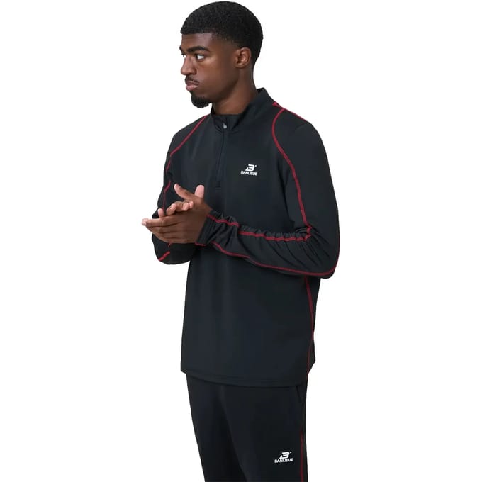 1/2 rits trainingsjack Banlieue Contrast Stitch
