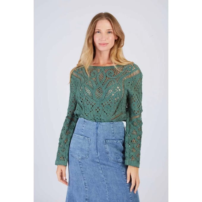 Dames gehaakte brei cardigan Derhy Florentine