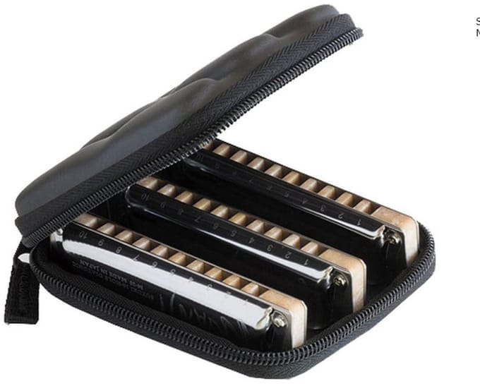 Suzuki Manji M-20 Standard Harmonica - 3 pcs set - Key: C G A