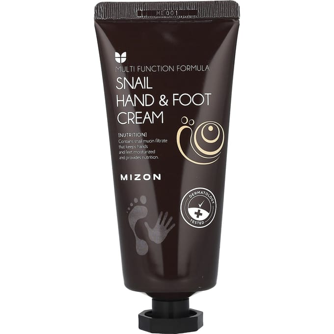 Mizon, Slakken Hand- en Voetcrème, 3,38 fl oz (100 ml) black