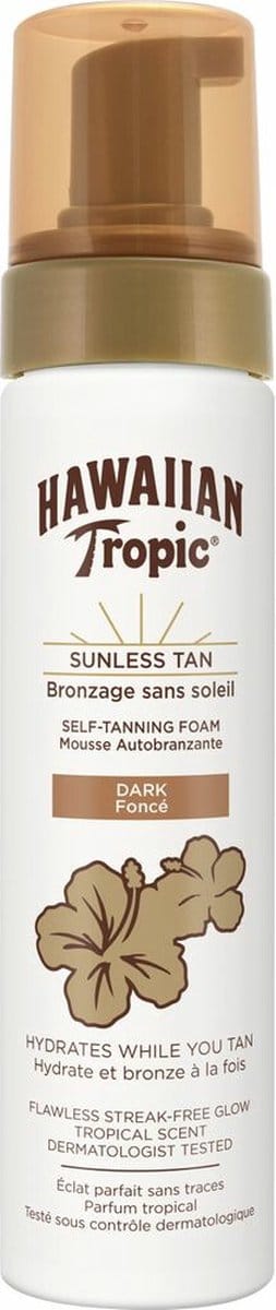 Hawaiian Tropic Sunless Tan Foam Dark - 200 ml