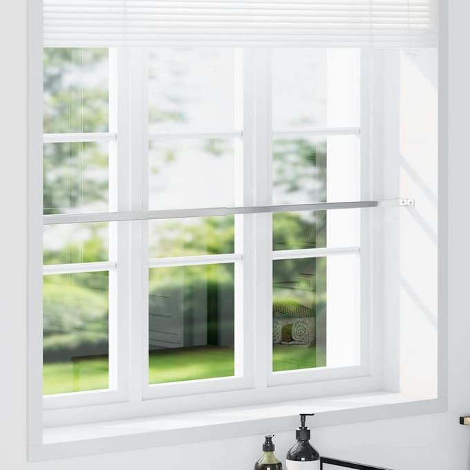 vidaXL - Barrièrestang - verstelbaar - 710-1200 - mm