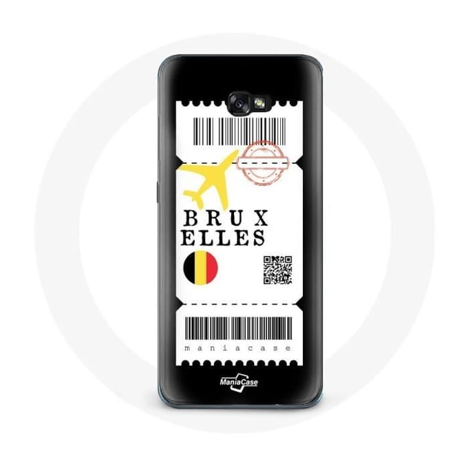 Case voor Samsung Galaxy A8 2016 Vliegticket Brussel België