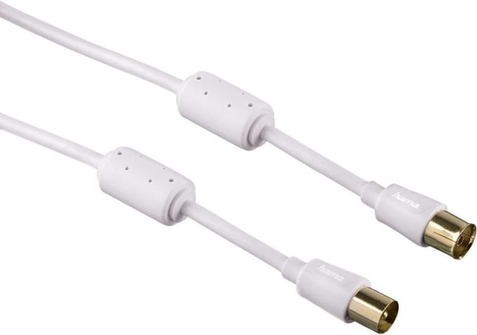 Hama antennekabel flexi-slim coax 1.5m 95dB 3sterren