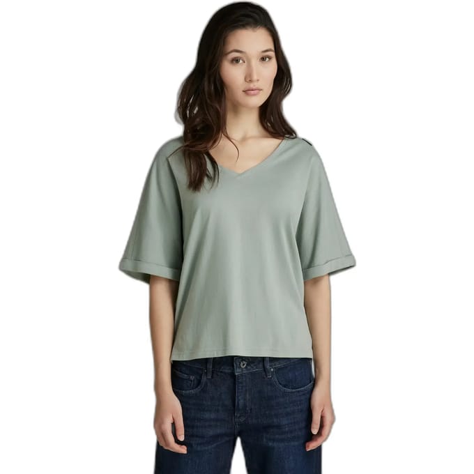 Dames-T-shirt met losse v-hals G-Star Joose