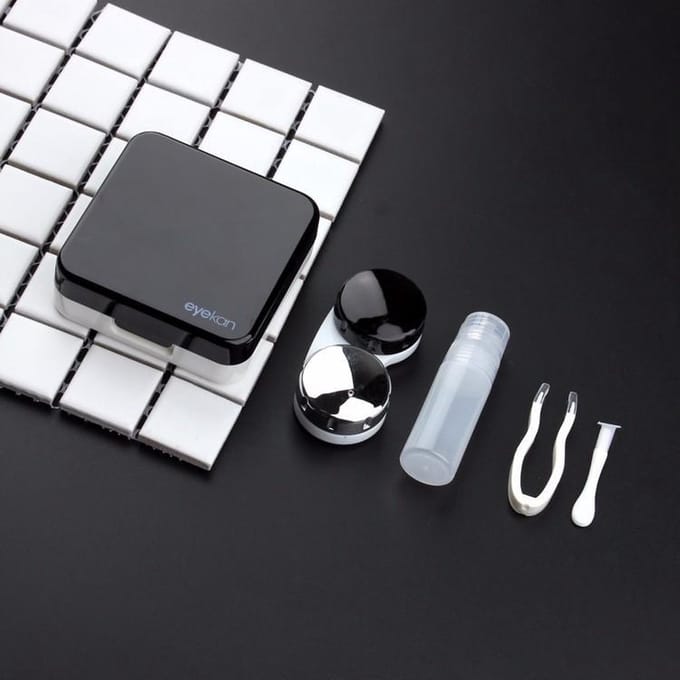 Eyekan lenzenhouder kit deluxe ZWART