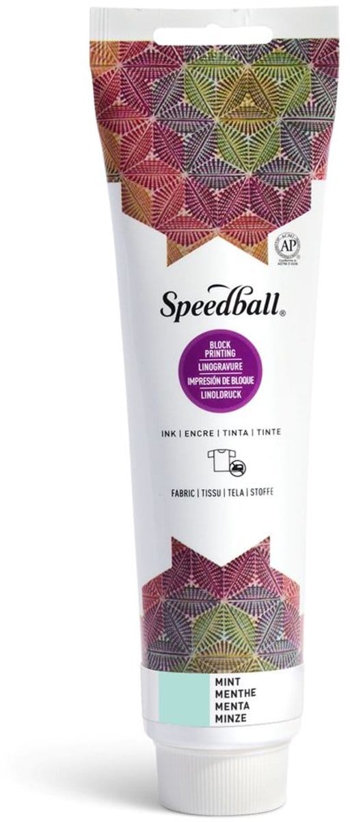 Fabric block printing ink mint - Speedball