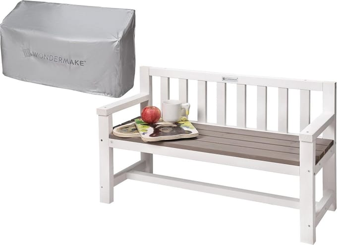 Kinder tuintafel hout 90 cm - weersbestendig met afneembaar waterdicht zeil