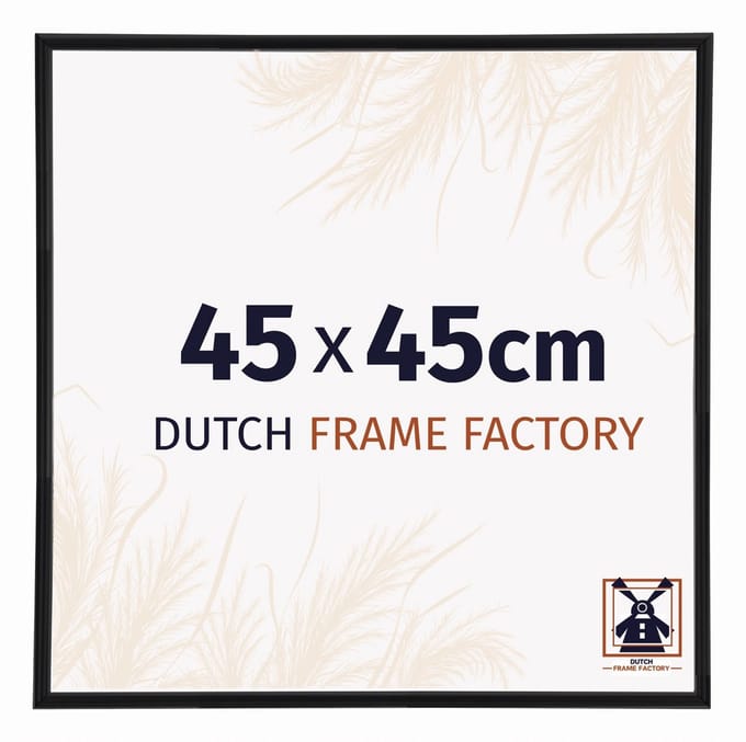 Fotolijst 45x45 cm - Kunststof - Zwart Mat - Angers