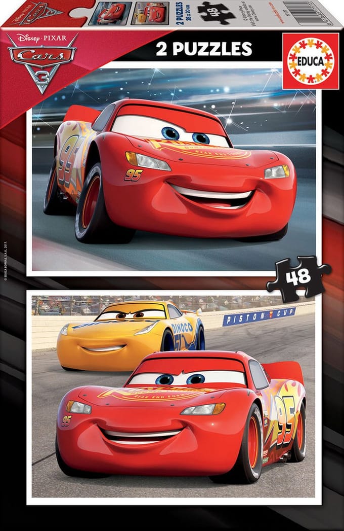 Educa puzzel - Disney Pixar Cars 3 - 2 x 48 Stukjes