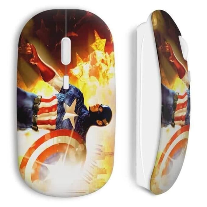 Souris Sans Fil Captain America Fire