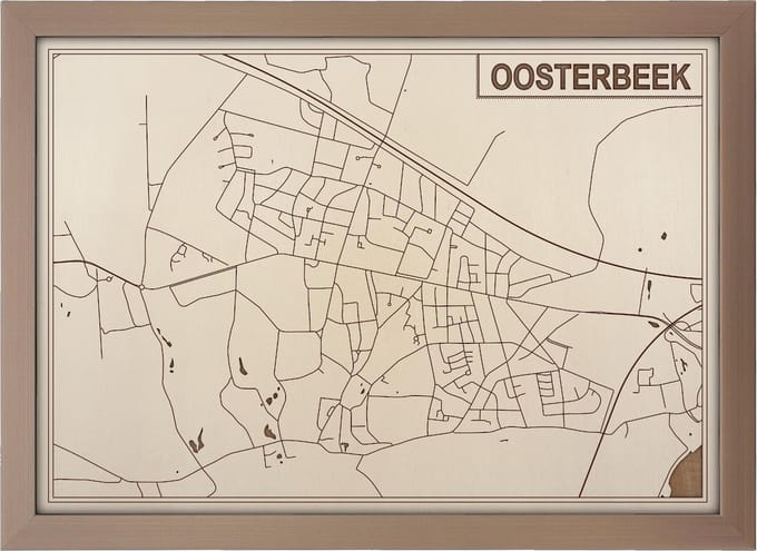 Decoratief Beeld - Houten Van Oosterbeek - Hout - Bekroned - Bruin - 21 X 30 Cm