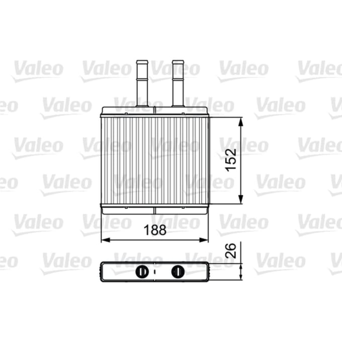 Warmtewisselaar, interieur verwarming VALEO 812442