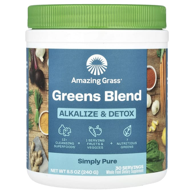 Amazing Grass, Superaliment vert, alcalinisant et détoxifiant, 8,5 oz (240g)