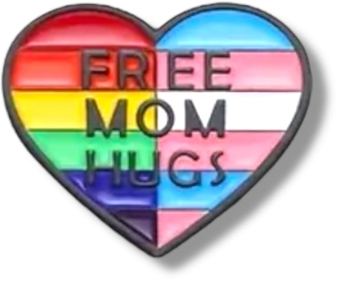 Free Mom Hugs – Regenboog Pin – Pride Speldje – LGBT Accessoire