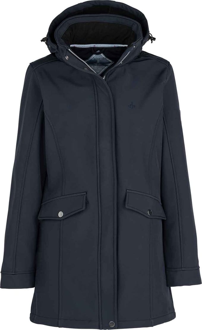 BJØRNSON Ylva Softshell Parka Tussenjas Winddicht Dames - Maat 42 - Donkerblauw