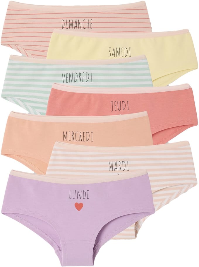 Vertbaudet Lot 7 shortjes voor een week voor meisjes