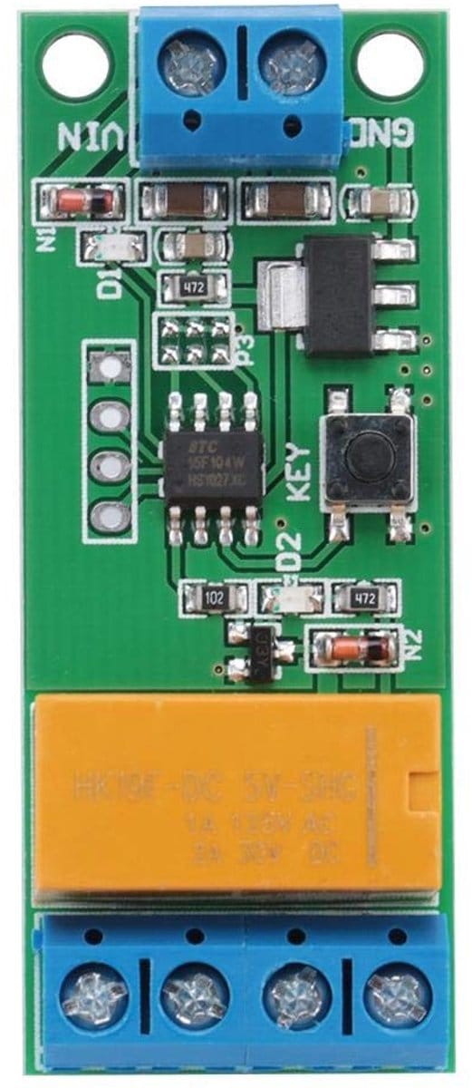 Dailygoody - Time Adjustable Delay Relay - Motor Reversing Polarity Module - DC 5/6/9/12V - Timer Schakelaar - Automatisch - Geschikt voor Timer Appar