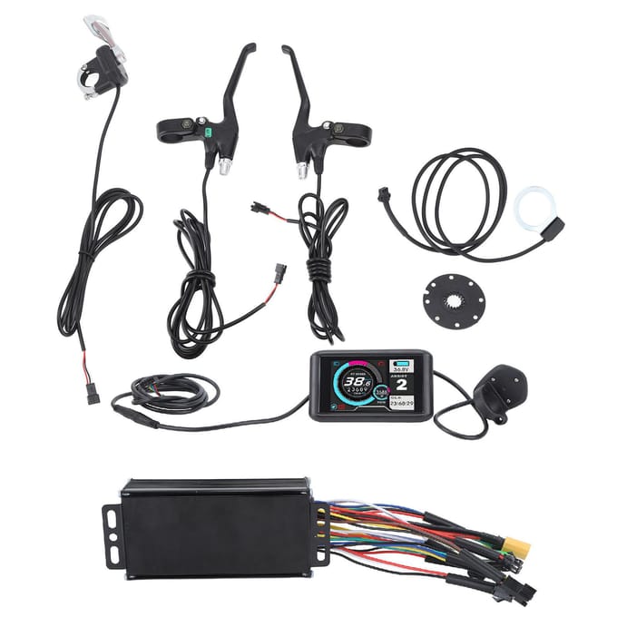 Elektrische Fiets Ombouwset 26A 3 Modi Controller UKC1 Display Paneel 108 2 Duimgas F 8C gray