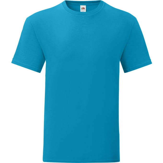 Fruit Of The Loom Heren Iconisch T-shirt (Azuurblauw)