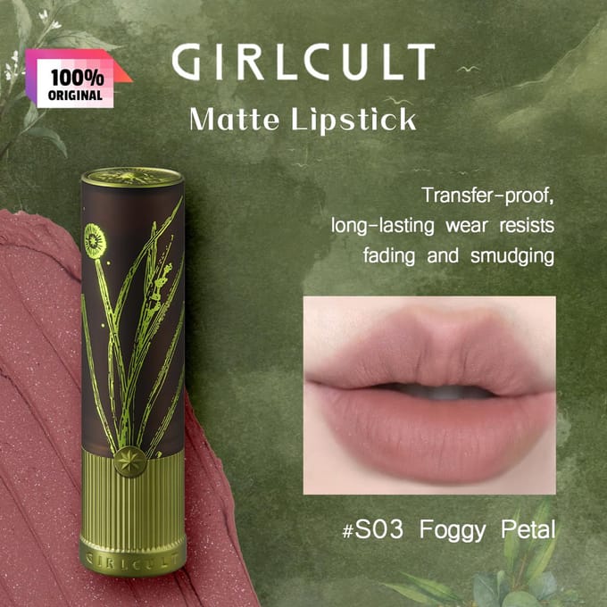 Girlcult Matte Lippenstift 3.5g/0.12oz (7 kleuropties)