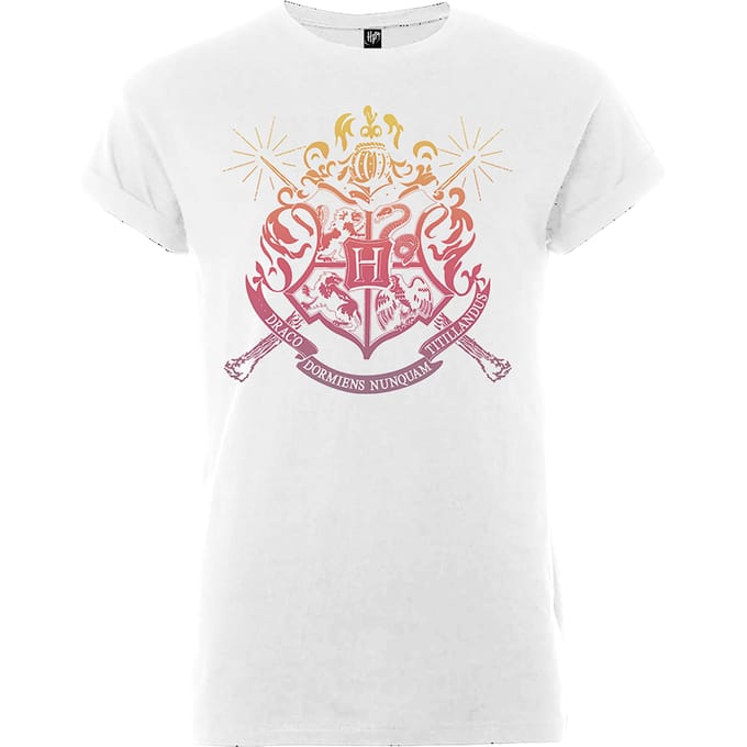 Harry Potter Hogwarts T-shirt - Wit - S